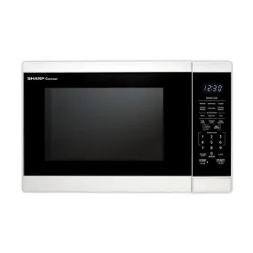 1.4 cu ft. White Countertop Microwave Oven