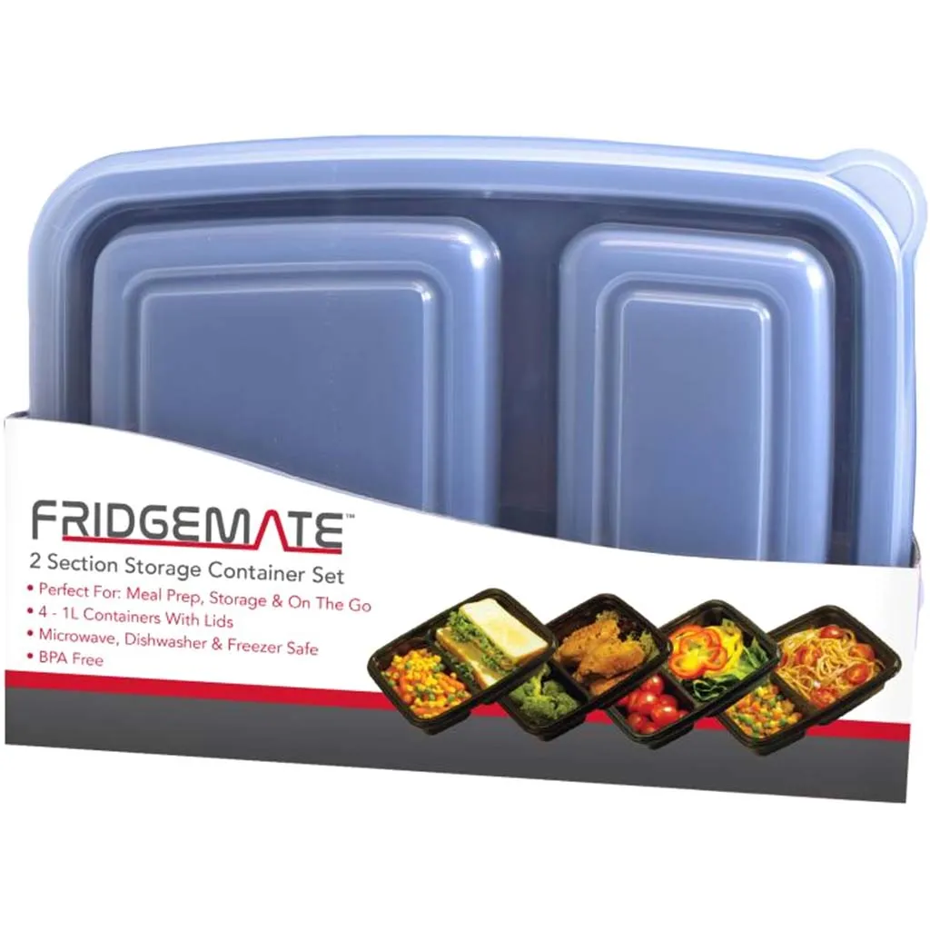 2-Section Container 4Pk