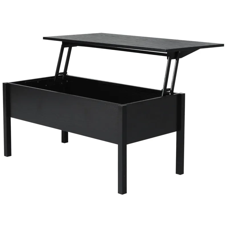 39" Modern Lift Top Coffee Table - Black