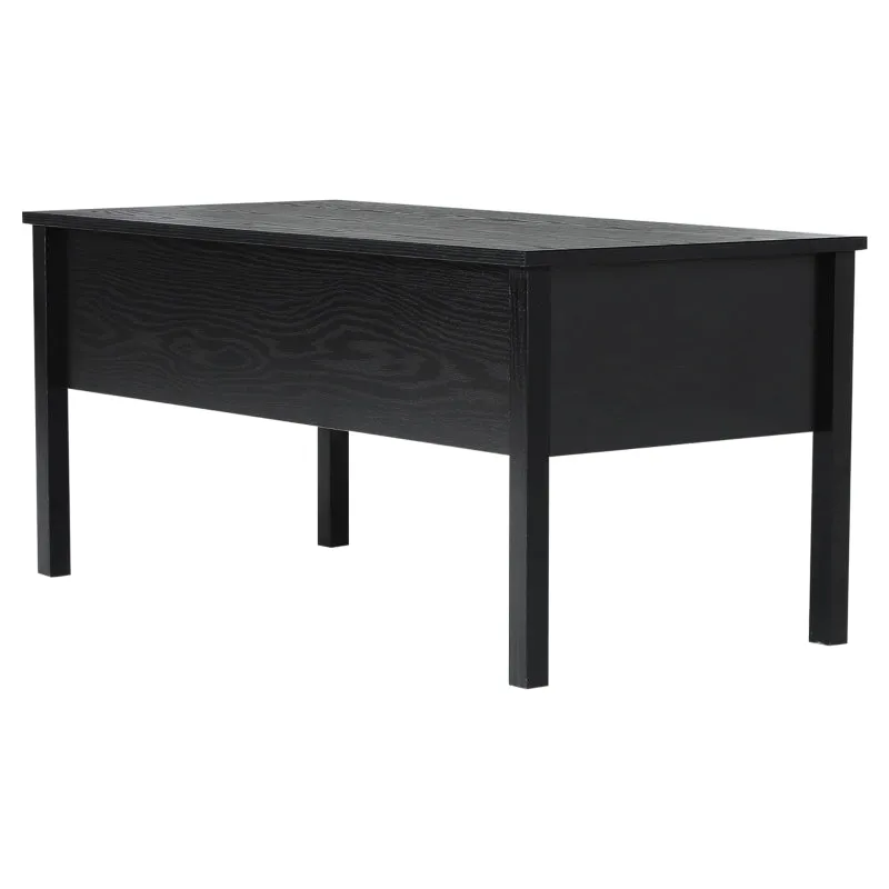 39" Modern Lift Top Coffee Table - Black