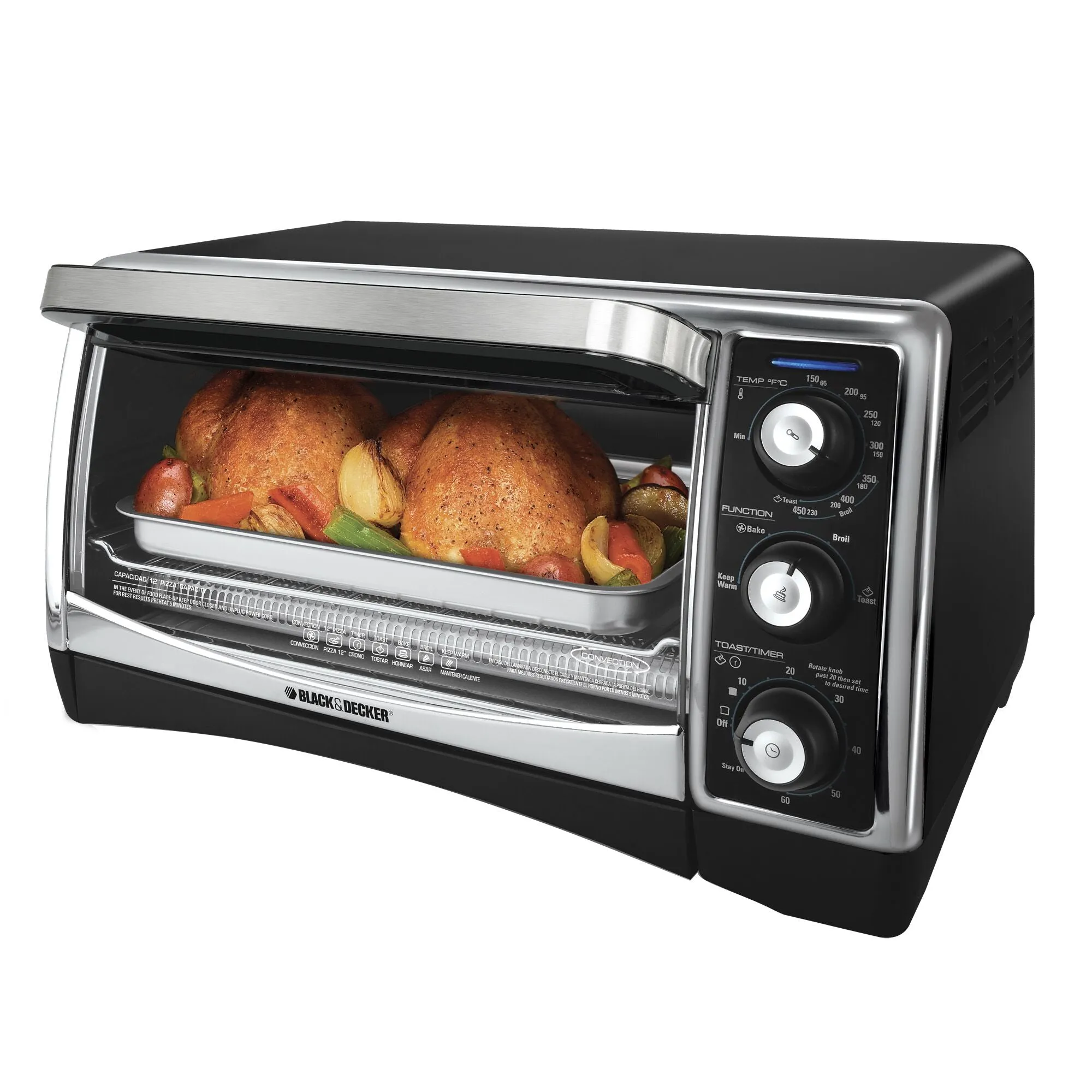 6-Slice Countertop Convection Toaster Oven, Nonstick Interior