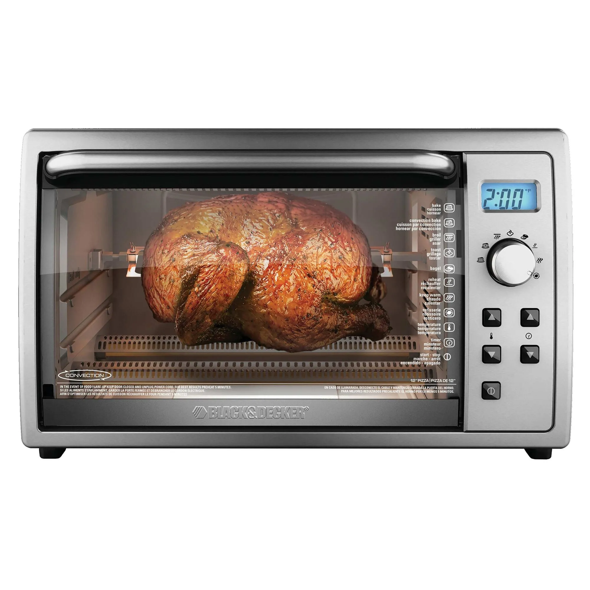 6 Slice Digital Convection Oven With Rotisserie