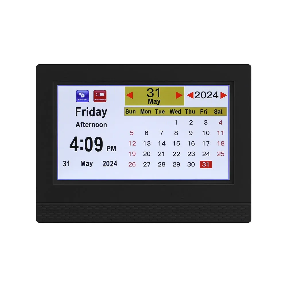 7" LCD Digital Day Clock w/ Alarms & Photos - Artiss