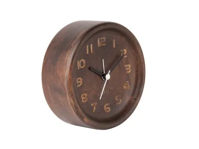 Alarm clock dark wood