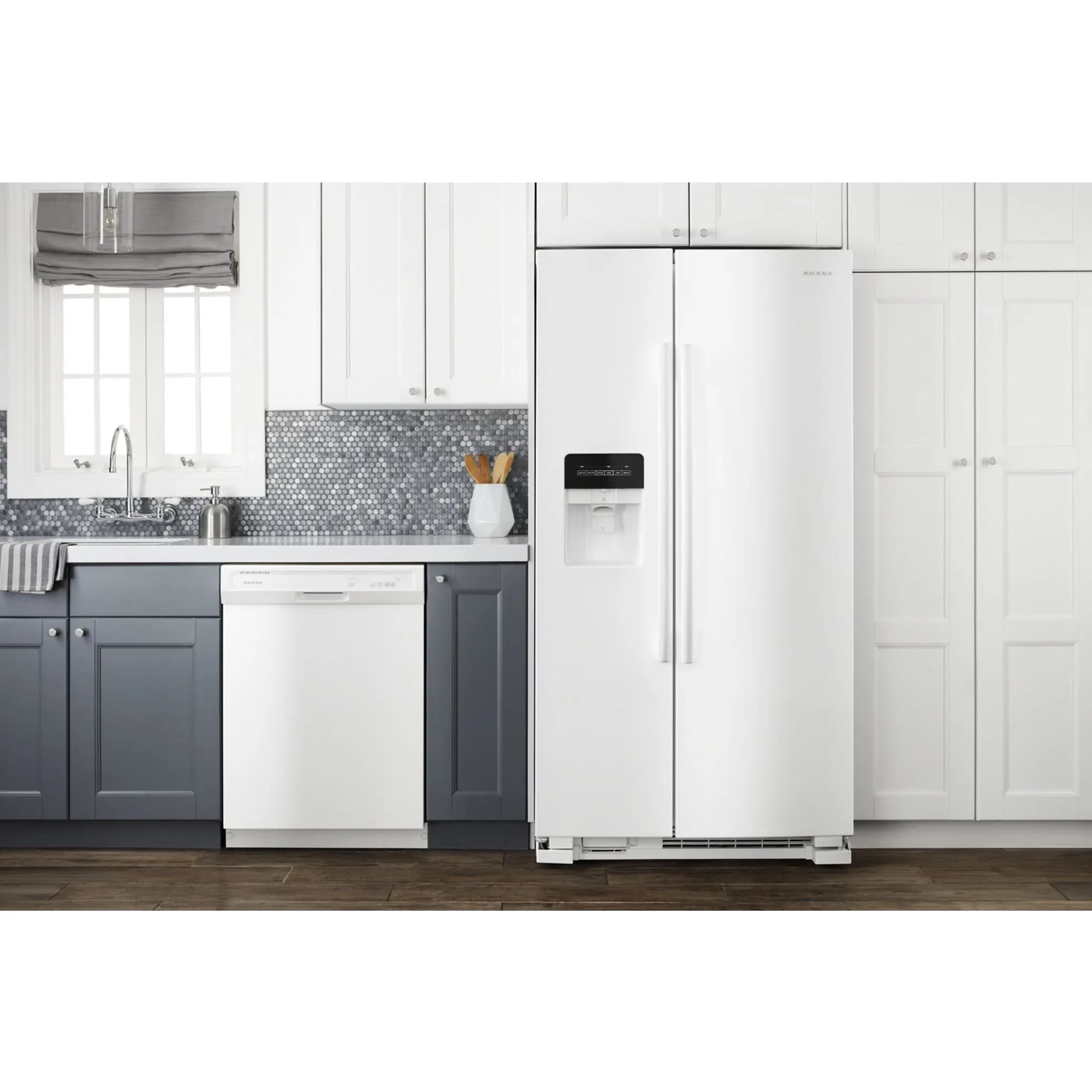 Amana 33" Side-by-Side Refrigerator with Dual Pad External Ice and Water Dispenser (ASI2175GRW)