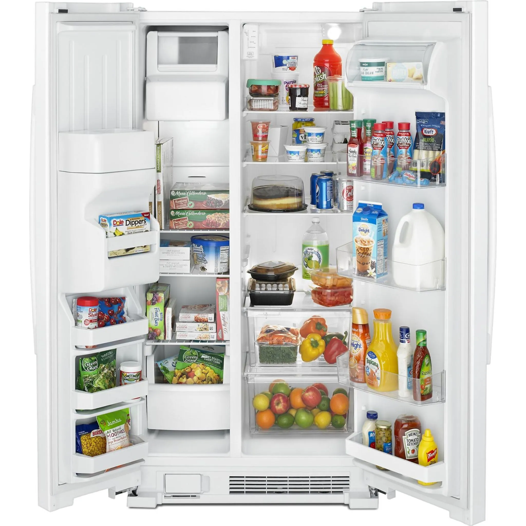 Amana 33" Side-by-Side Refrigerator with Dual Pad External Ice and Water Dispenser (ASI2175GRW)