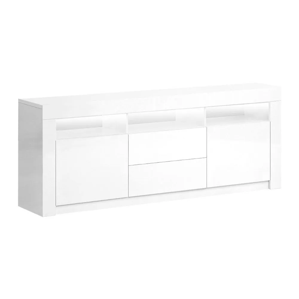 Artiss Entertainment Unit TV Cabinet LED 160cm White Anna