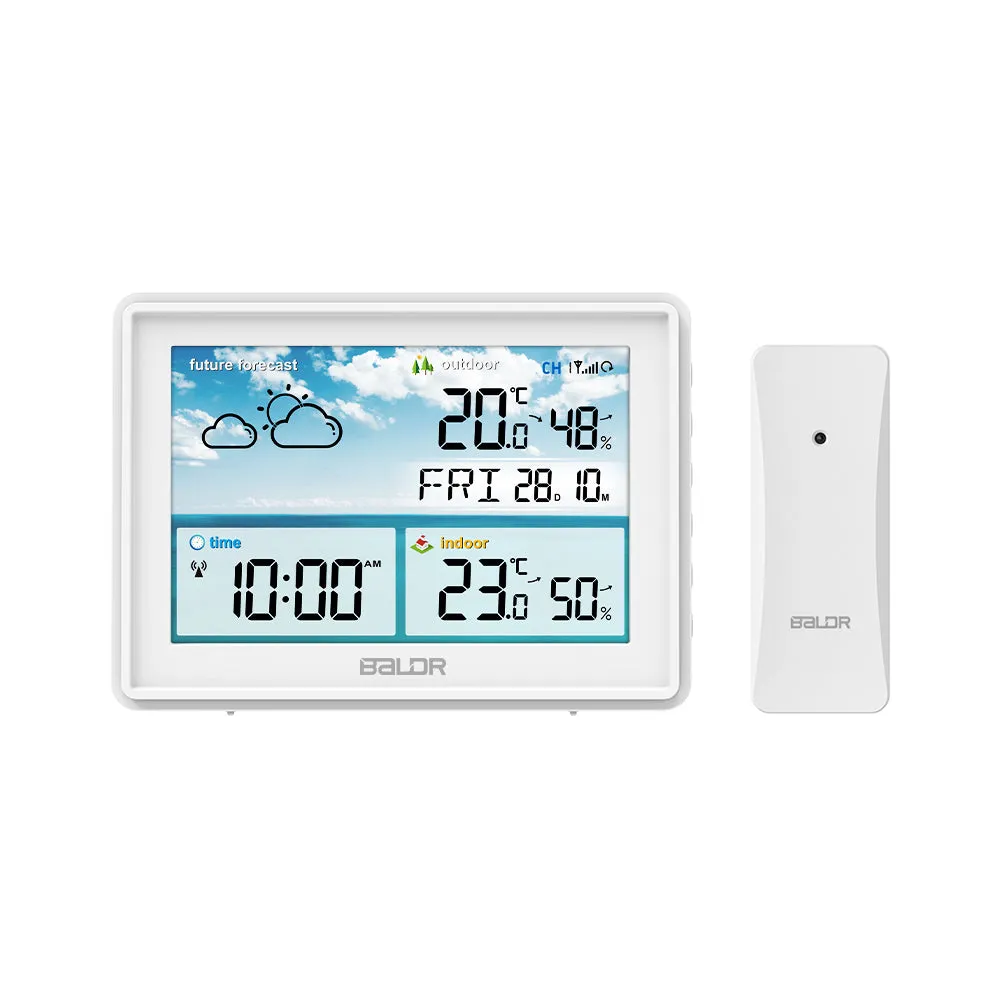 BALDR Atomic Wireless Weather Station with Indoor Outdoor Thermometer & Hygrometer