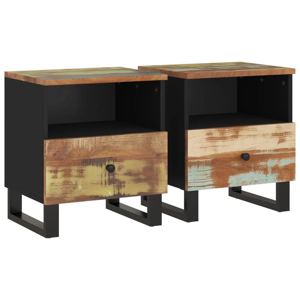 Bedside Cabinets 2 pcs Solid Wood