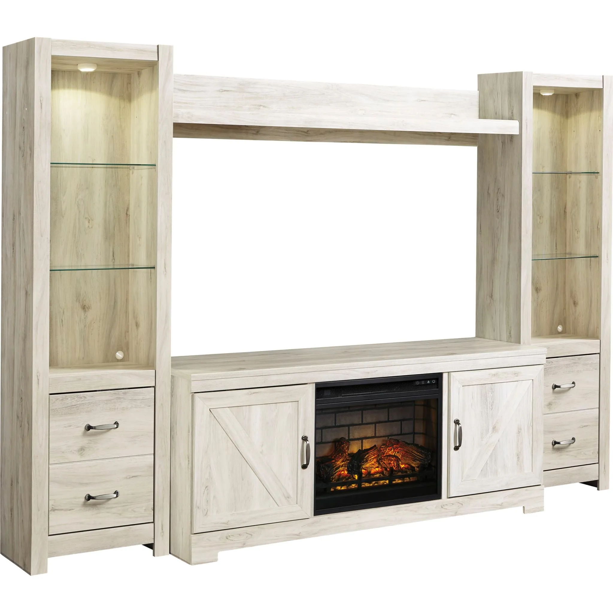 Bellaby 5 Piece Entertainment Unit - Whitewash