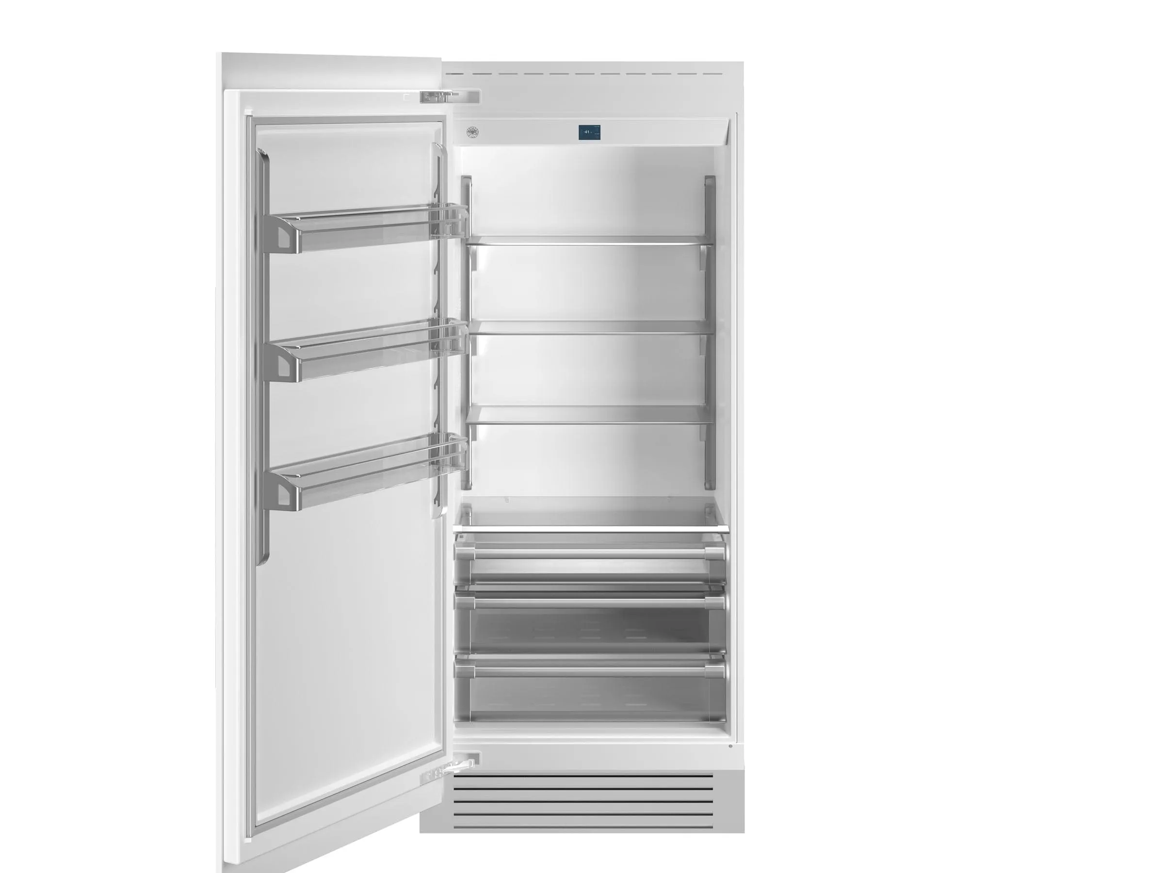 Bertazzoni 36 inch Built-in Refrigerator Column With Left Swing Door REF36RCPRL/23