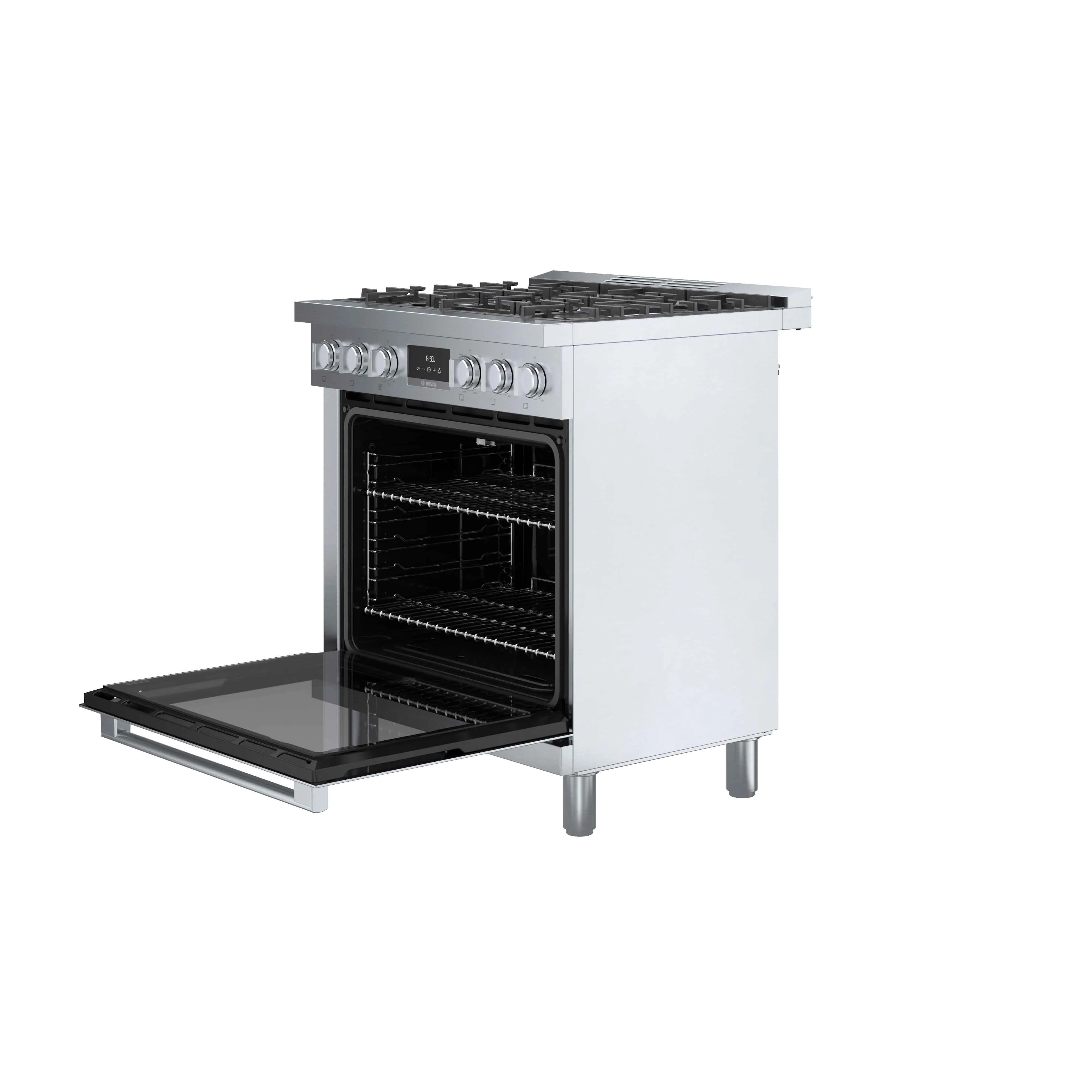 Bosch 30" Industrial Style Dual-Fuel Range Stainlesss Steel - HDS8055C