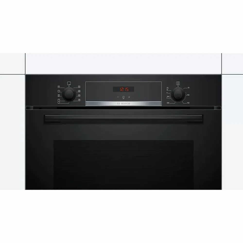 Bosch Series 4 60CM Built-In Single Oven - Black | HBS534BB0B