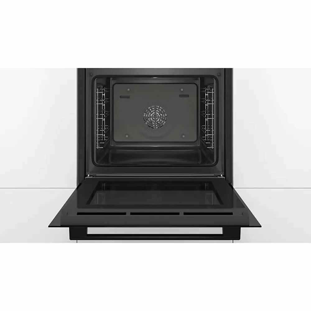 Bosch Series 4 60CM Built-In Single Oven - Black | HBS534BB0B