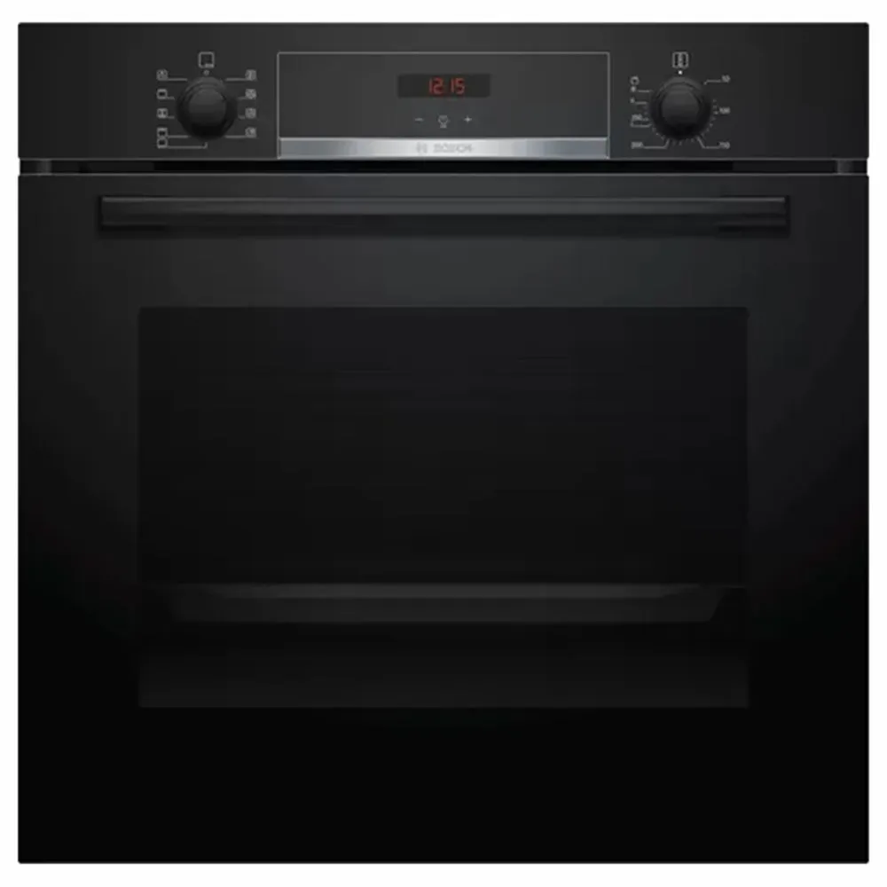 Bosch Series 4 60CM Built-In Single Oven - Black | HBS534BB0B