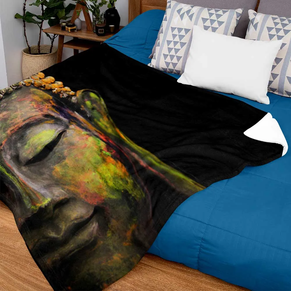 Buddha graphic design blanket