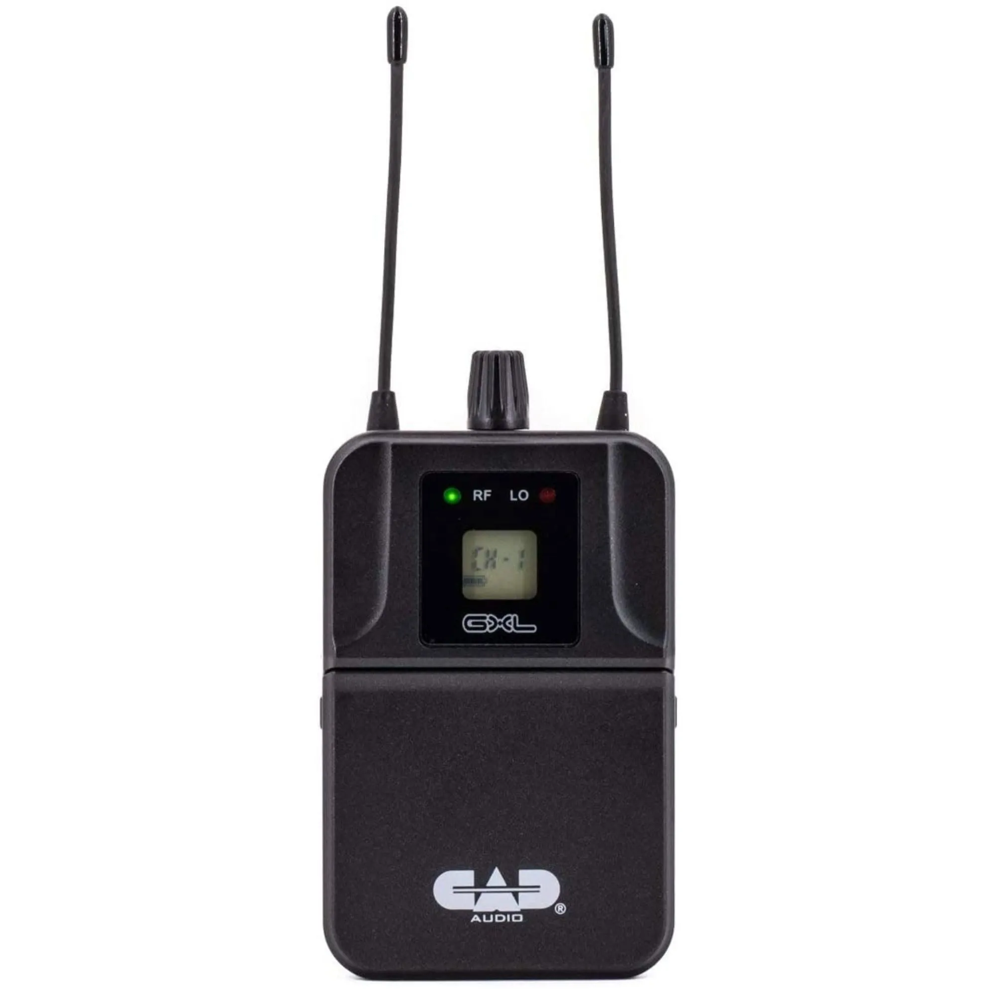 CAD Audio GXLIEM2 Dual-Mix In-Ear Wireless Monitoring System - Includes MEB1 Earbuds, Integral Rack Ears, and Antenna Relocation Kit