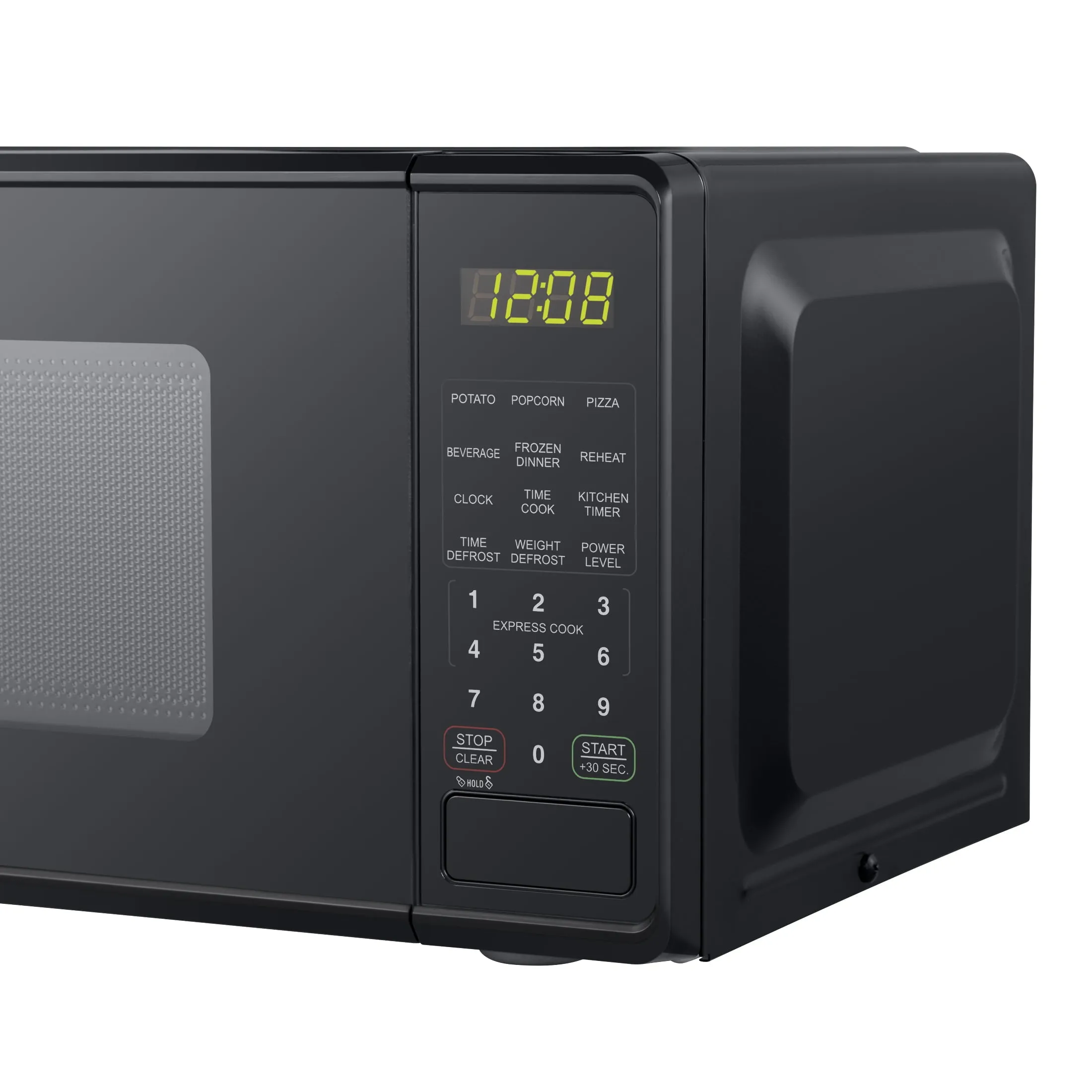 Compact Countertop Microwave Oven, 0.7 Cu ft Black