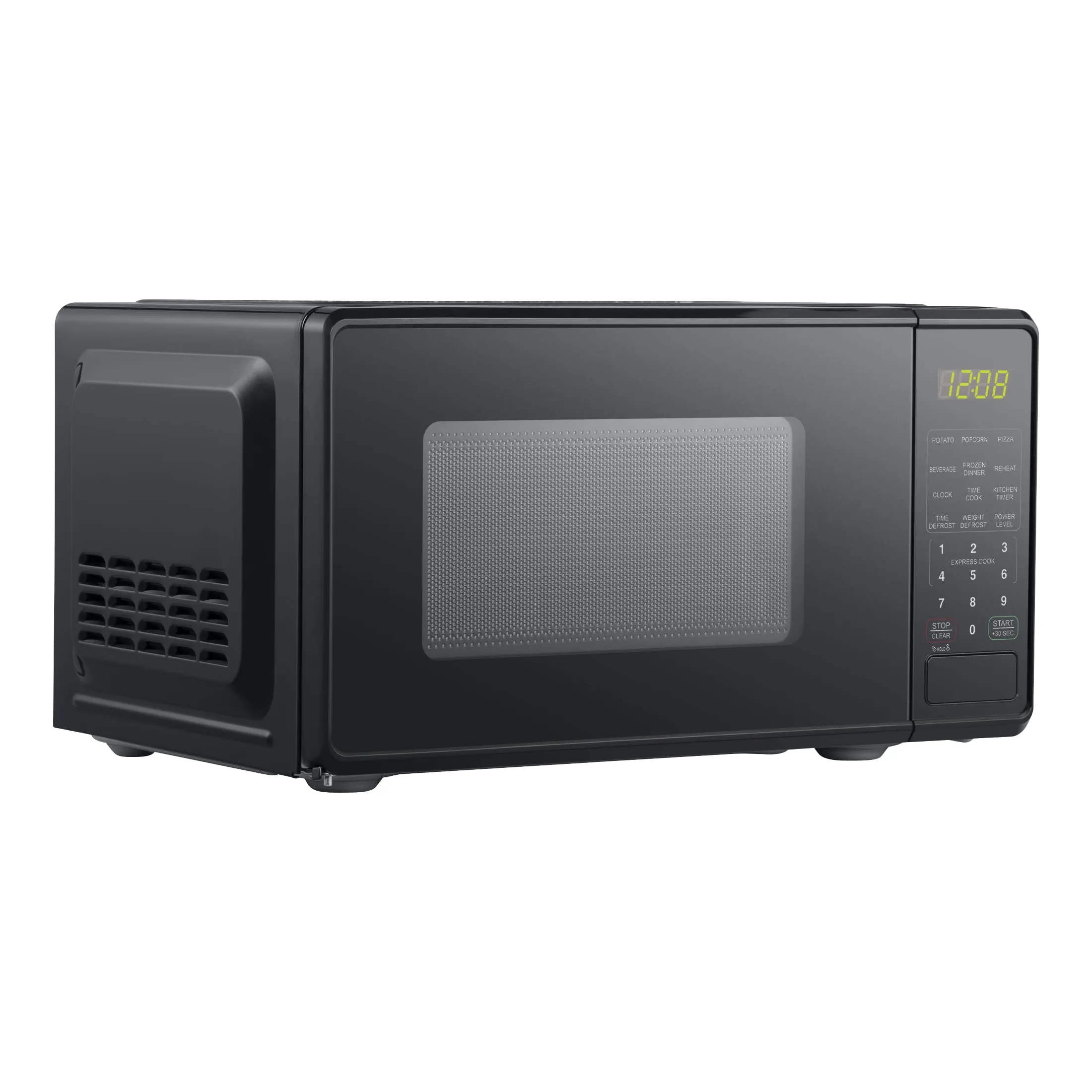 Compact Countertop Microwave Oven, 0.7 Cu ft Black