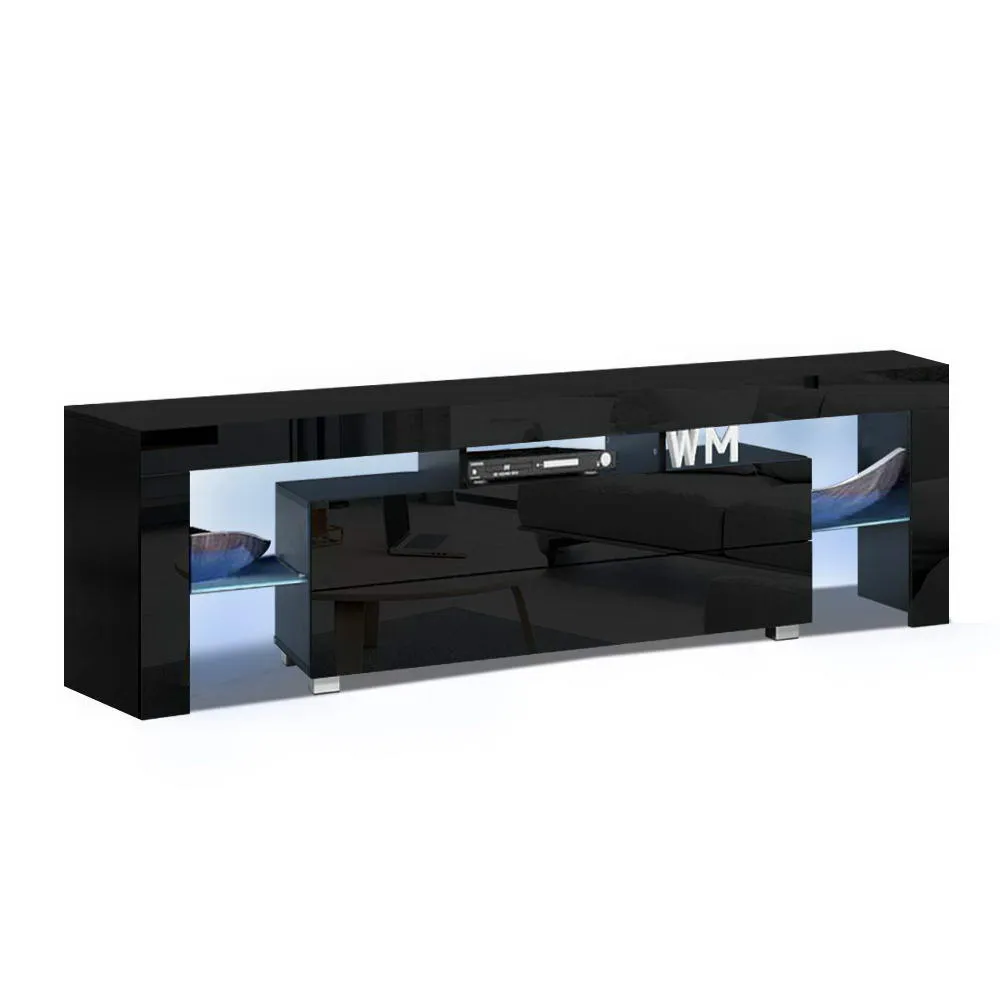 Customizable LED TV Cabinet with Drawers & Shelves - Artiss