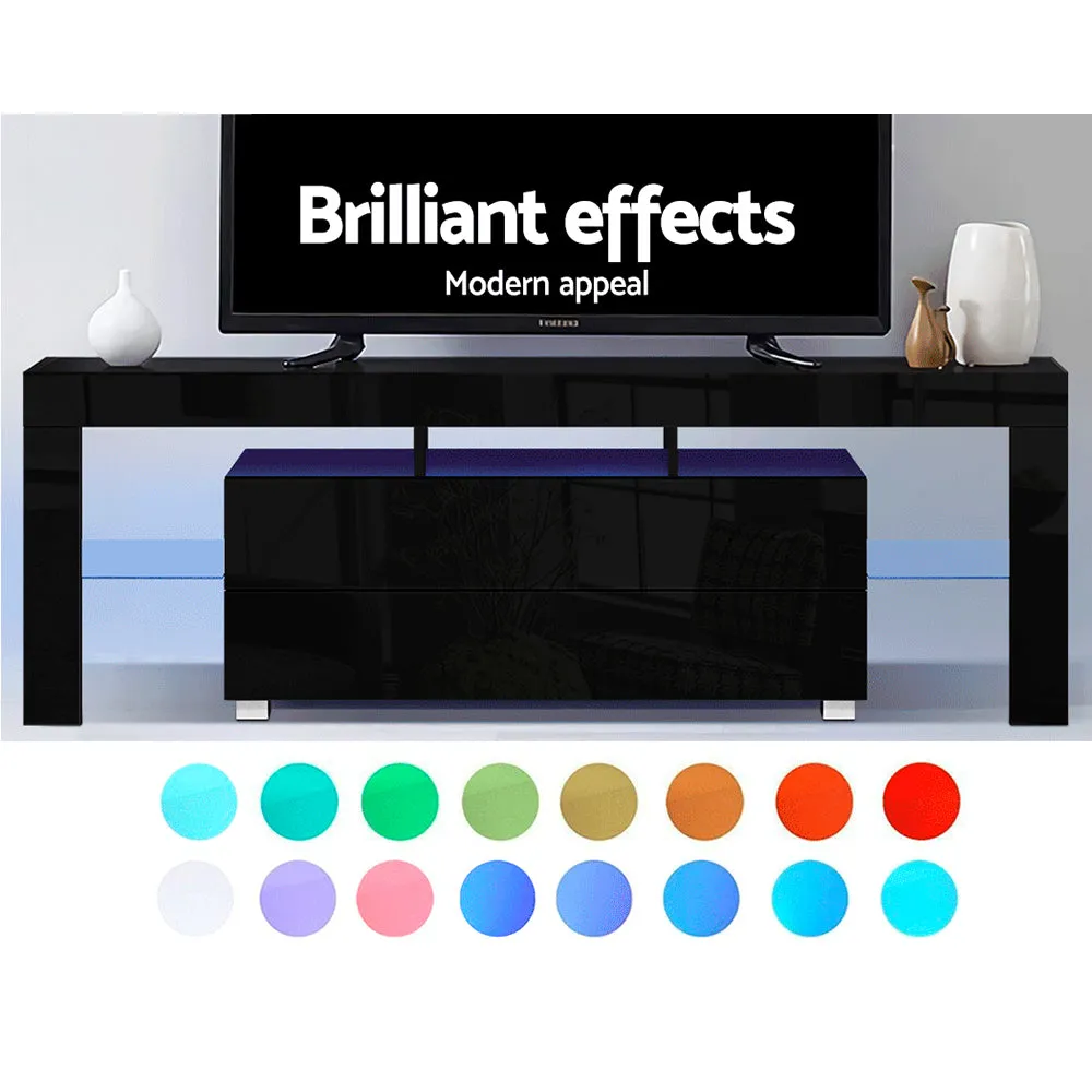 Customizable LED TV Cabinet with Drawers & Shelves - Artiss