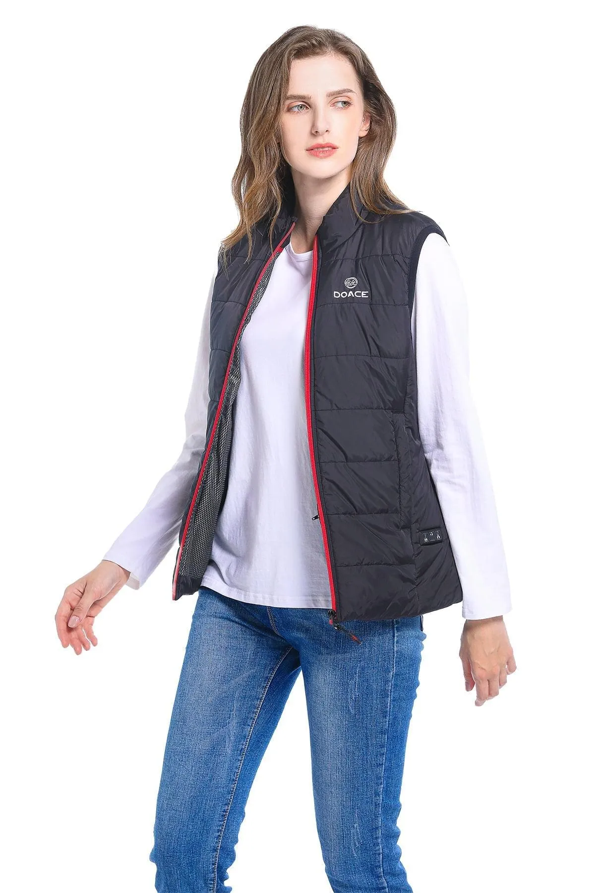 DOACE Wear women heated vest-Black(Battery not included)