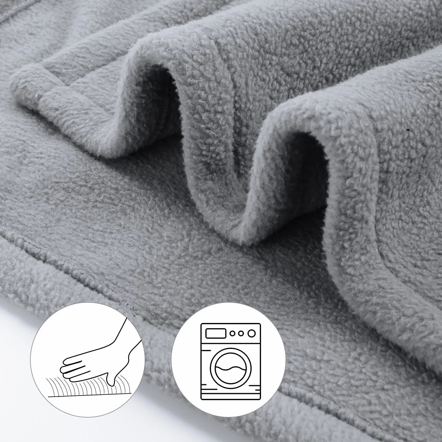 Electric Heated Blanket Twin Size 62'' x 84'' Polar Fleece Full Body Warming Premium Microfiber Sofa Blankets with Auto-Off 4 Temperature Settings Overheating Protection