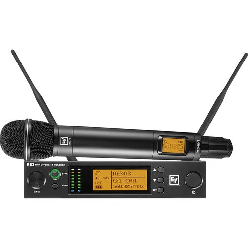 Electro-Voice RE3-ND86 Wireless Handheld Microphone System with ND86 Wireless Mic (6M: 653 to 663 MHz)-F.01U.353.081