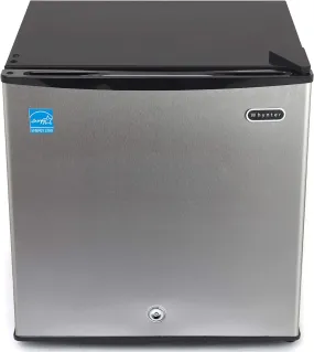 Energy Star Mini Upright Freezer with Lock, 1.1 Cu. Ft., Stainless Steel