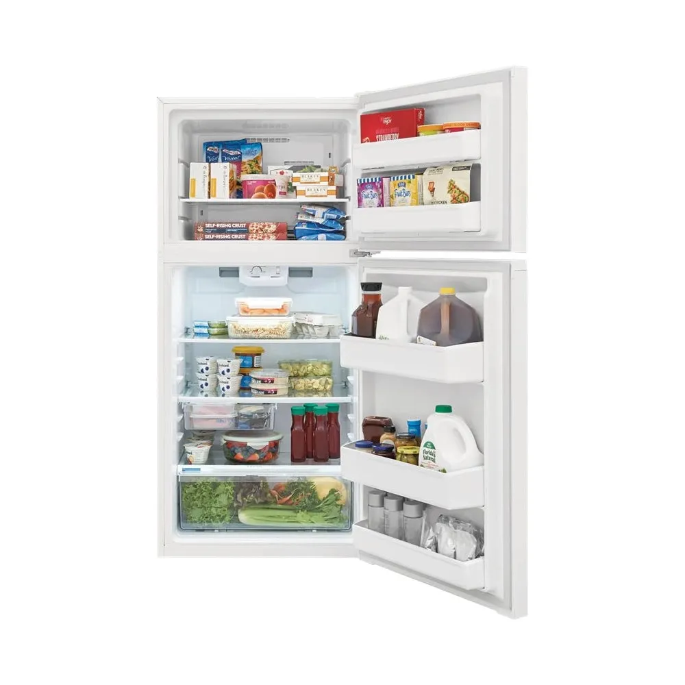 Frigidaire - 13.9 Cu. Ft. Top-Freezer Refrigerator - White