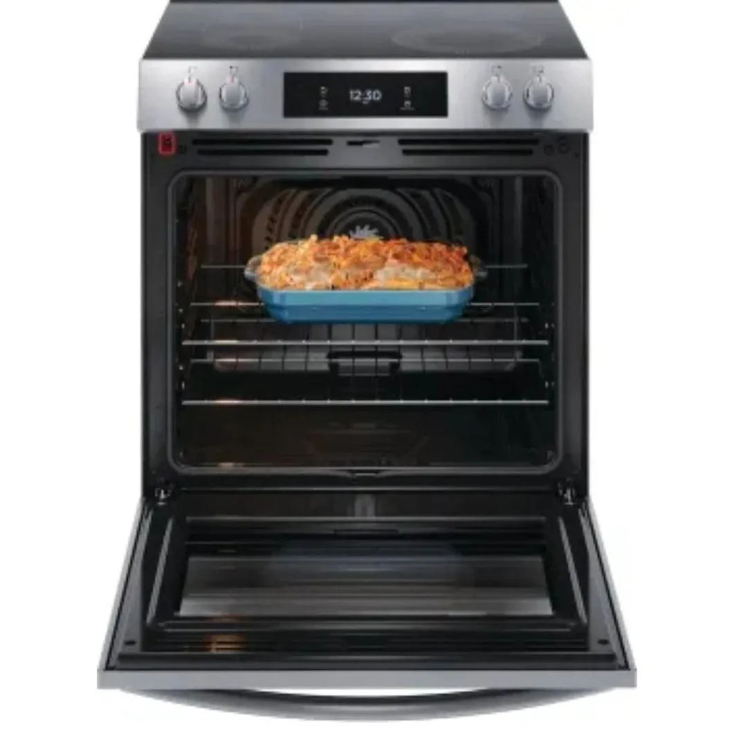 Frigidaire Gallery 30" Electric Range 5 Elements, 6.2 cu. ft.,Convection Oven & Air Fry- Stainless Steel*