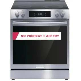 Frigidaire Gallery 30" Electric Range 5 Elements, 6.2 cu. ft.,Convection Oven & Air Fry- Stainless Steel*