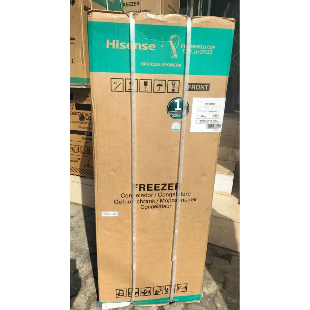 Hisense RS-189DR 190L Single Door Upright Standing Freezer   1 Year Warranty - Brand New