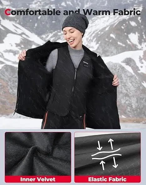 KEMIMOTO Heated Vest for Women with Battery Pack Included