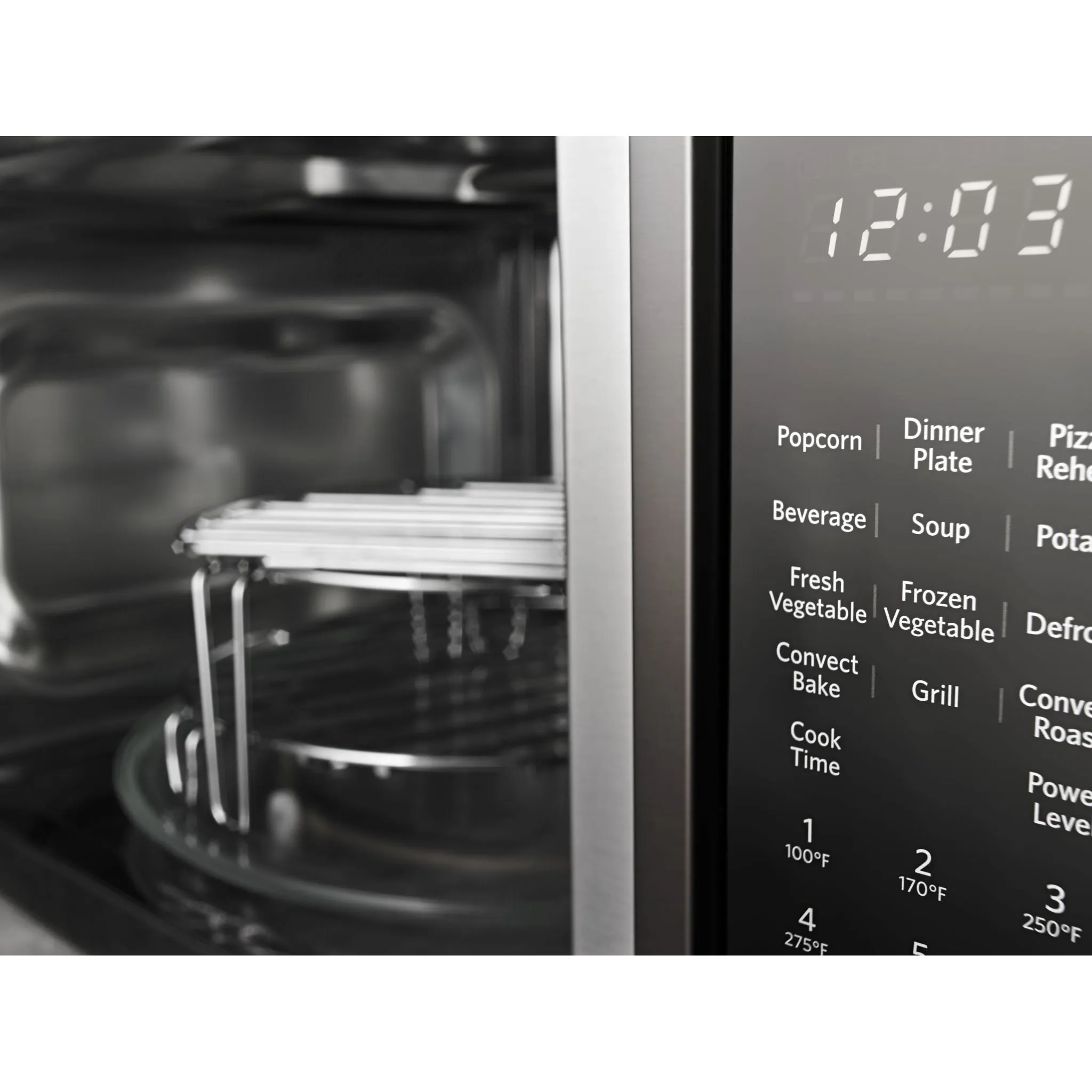 KitchenAid  21 3/4" Countertop Convection Microwave Oven with PrintShield Finish - 1000 Watt (KMCC5015GBS)