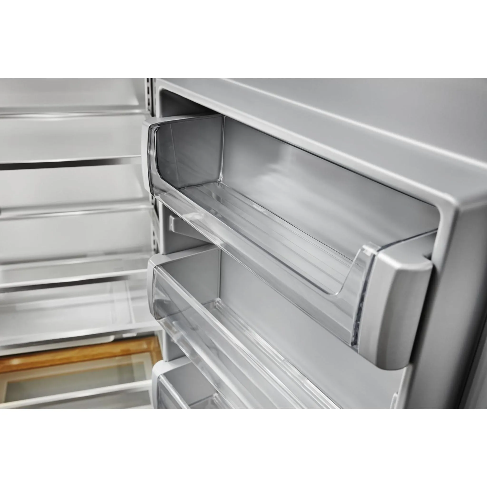 KitchenAid  25.5 cu.. ft. 42" Built-In Side-by-Side Refrigerator with PrintShield Finish (KBSN702MBS)