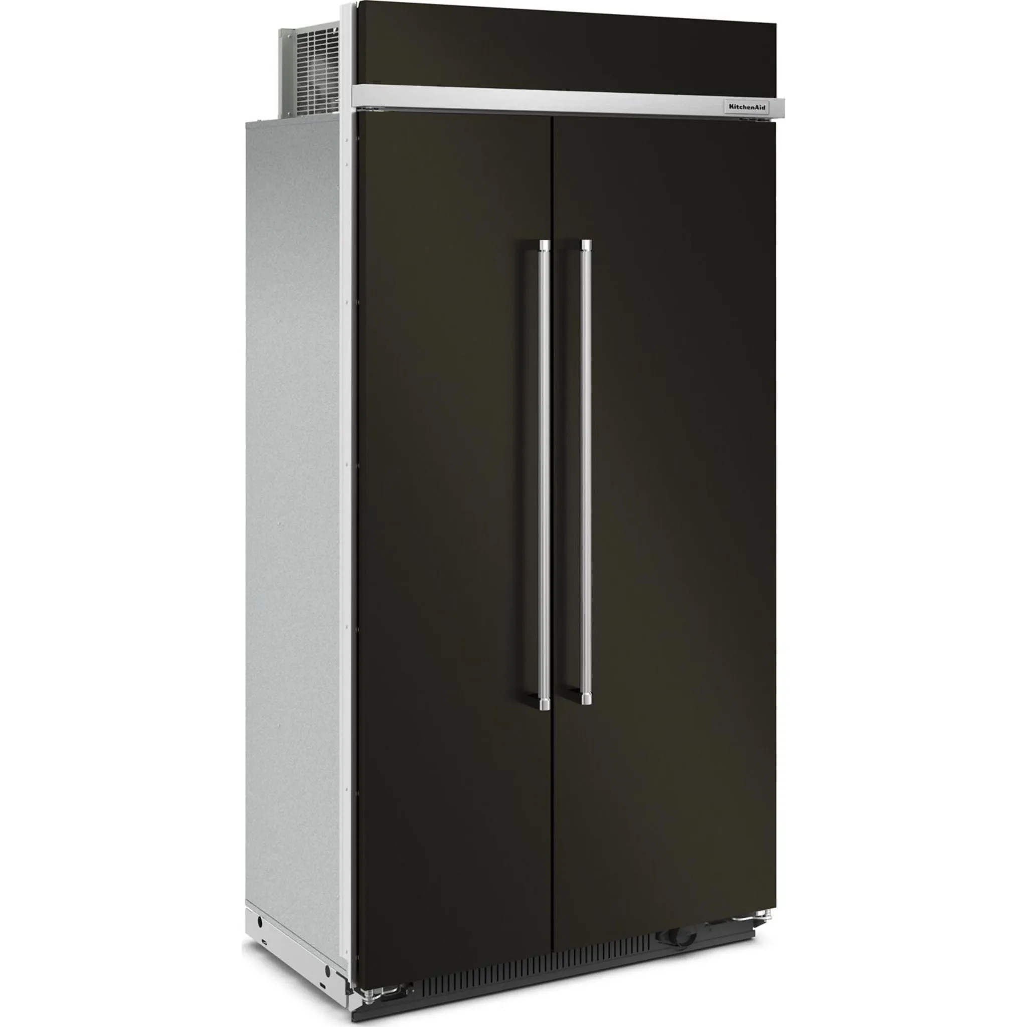 KitchenAid  25.5 cu.. ft. 42" Built-In Side-by-Side Refrigerator with PrintShield Finish (KBSN702MBS)