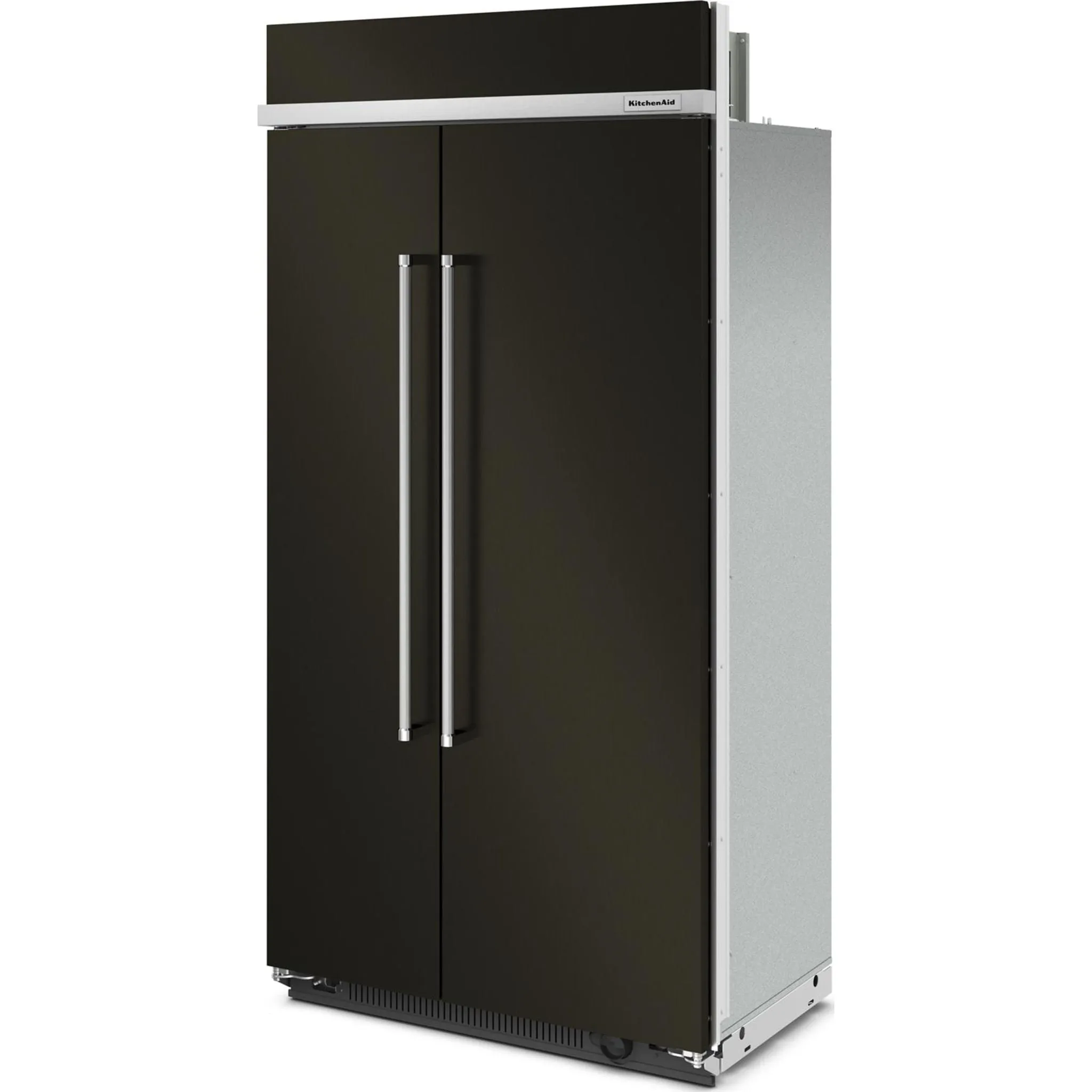 KitchenAid  25.5 cu.. ft. 42" Built-In Side-by-Side Refrigerator with PrintShield Finish (KBSN702MBS)