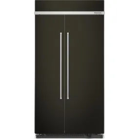 KitchenAid  25.5 cu.. ft. 42" Built-In Side-by-Side Refrigerator with PrintShield Finish (KBSN702MBS)