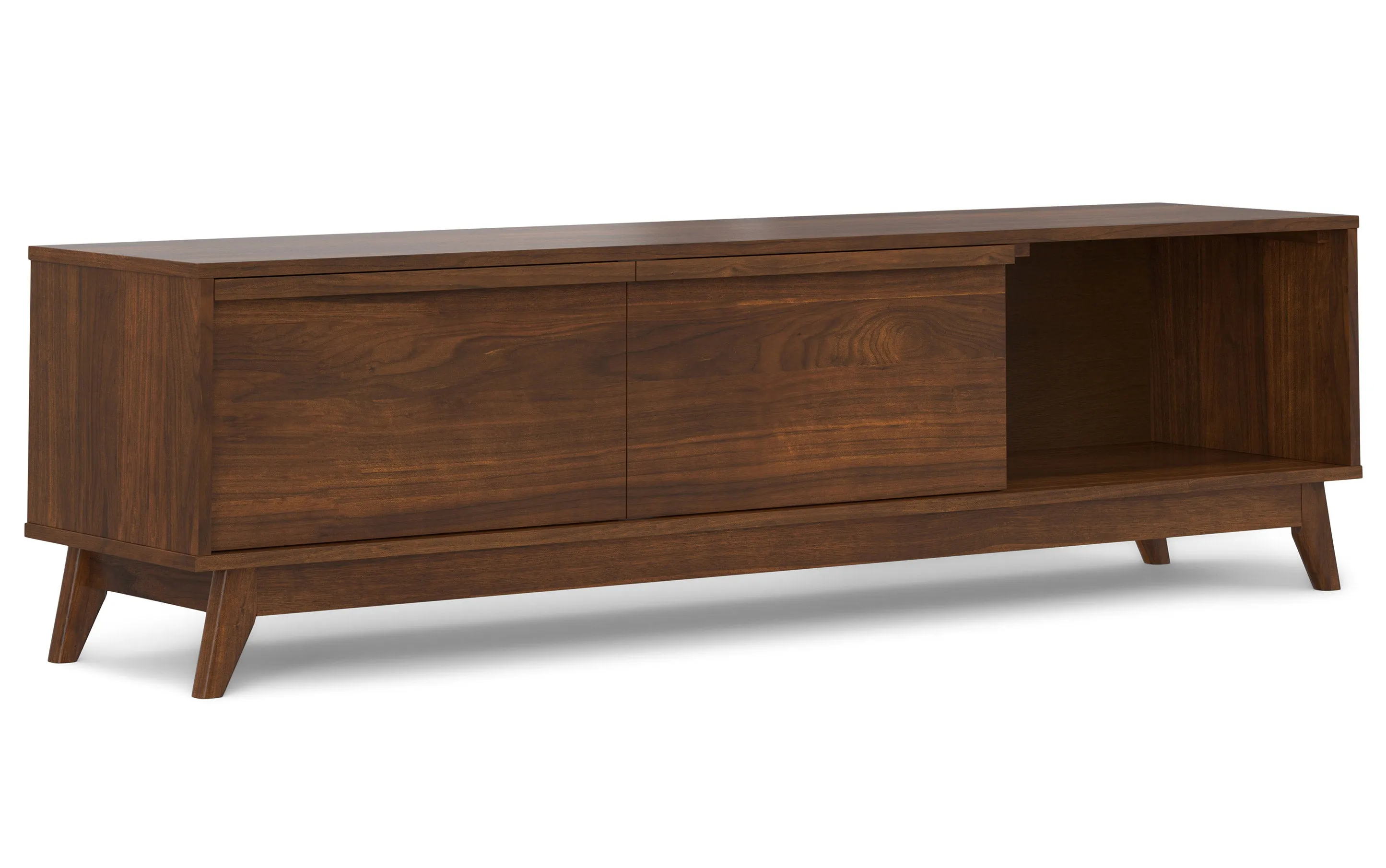 Lennon 72 inch Low TV Stand in Walnut