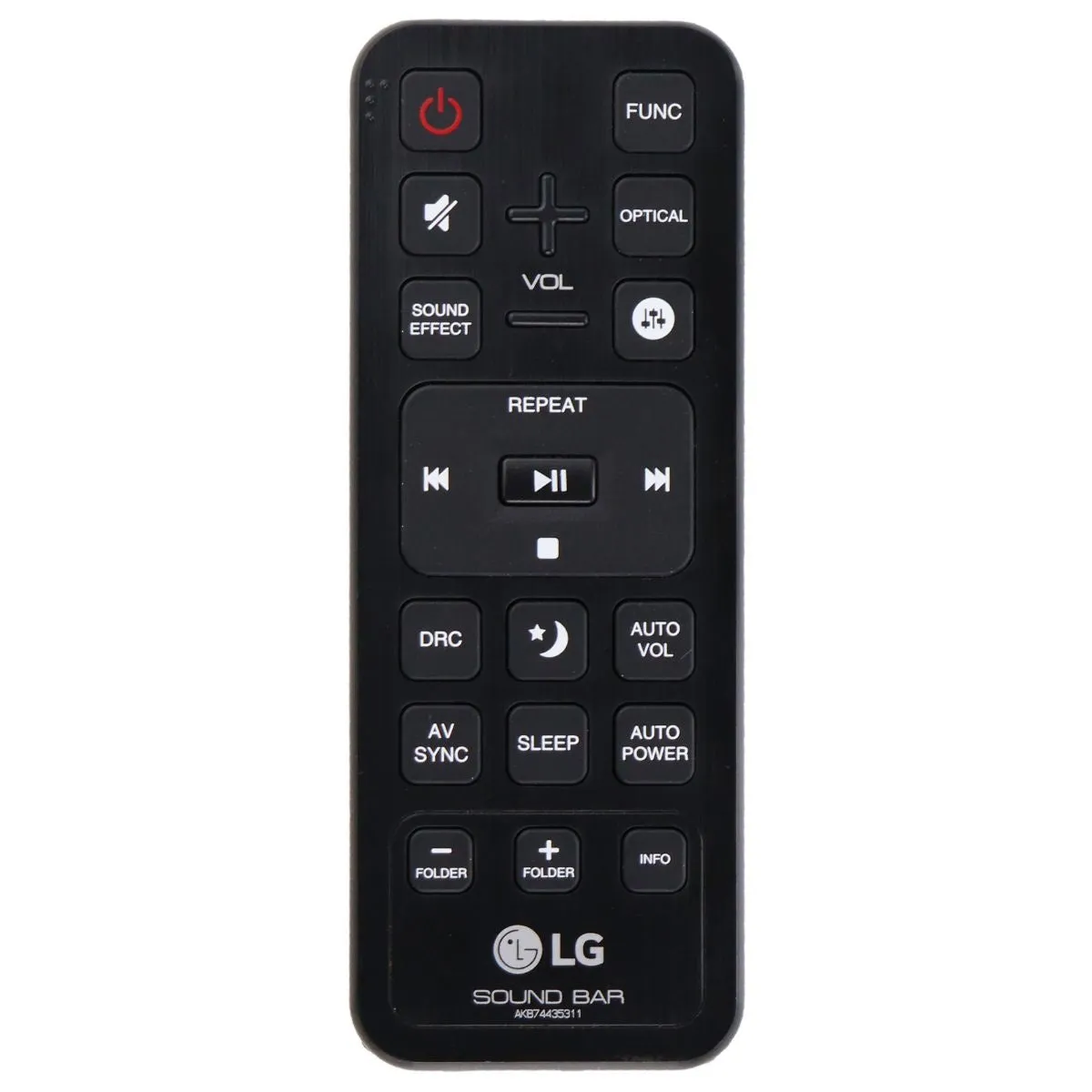 LG Remote Control (AKB74435311) for Select LG Soundbar Systems - Black