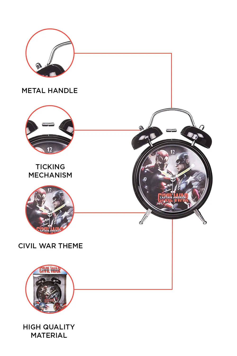 Marvel Civil War Alarm Clock