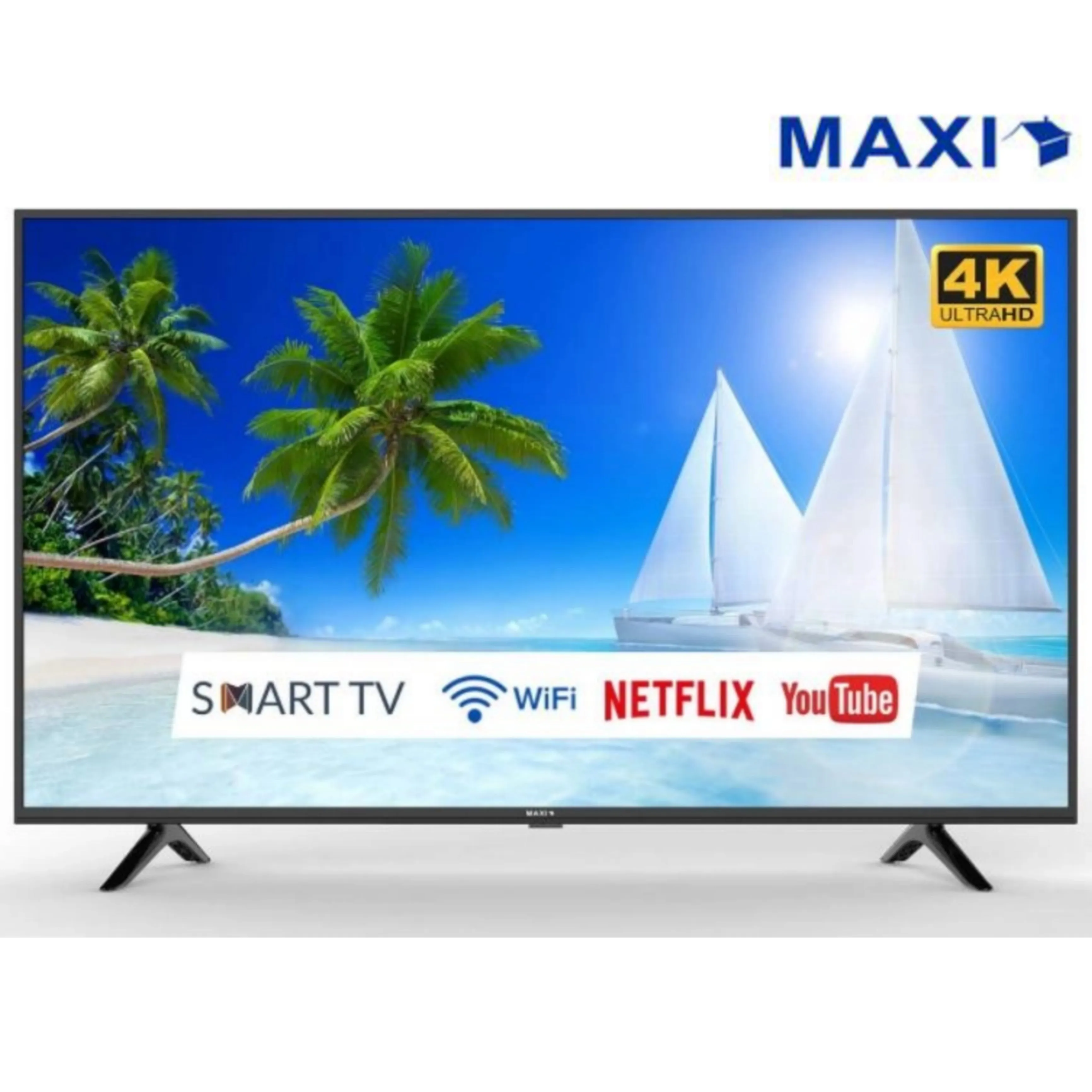 MAXI 50 Inch 50D2010 Smart Ultra HD LED TV (Built-in WiFi, Miracast)   1 Year Warranty - Brand New