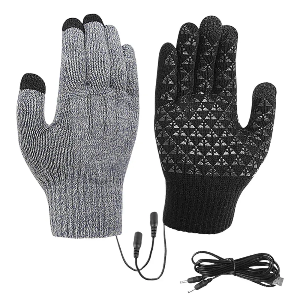 Men's Heated Touch Screen Knit Gloves