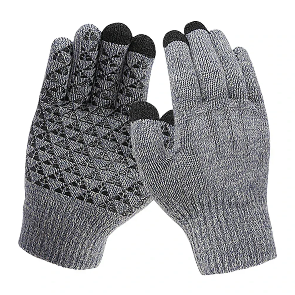 Men's Heated Touch Screen Knit Gloves