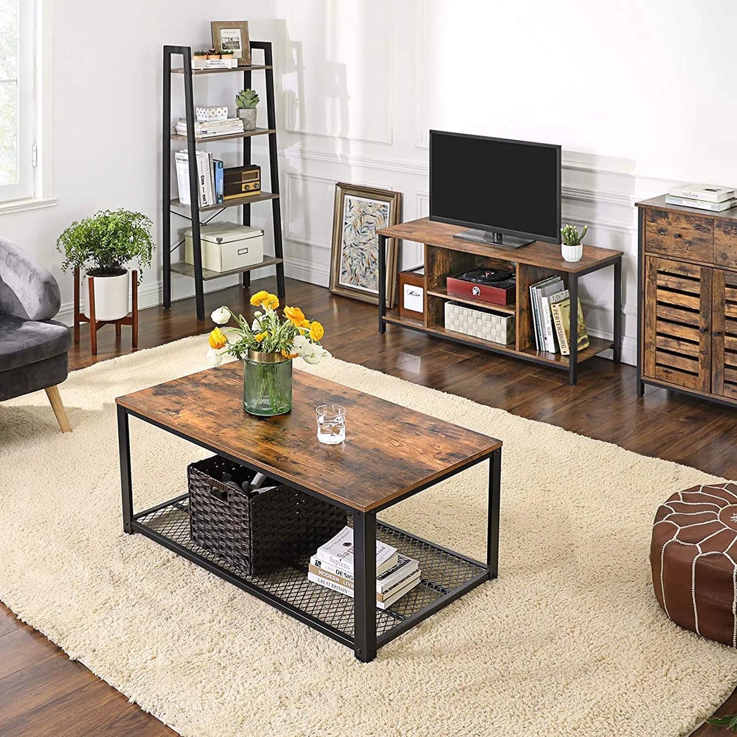 Open Storage TV Stand for 50 Inches TV