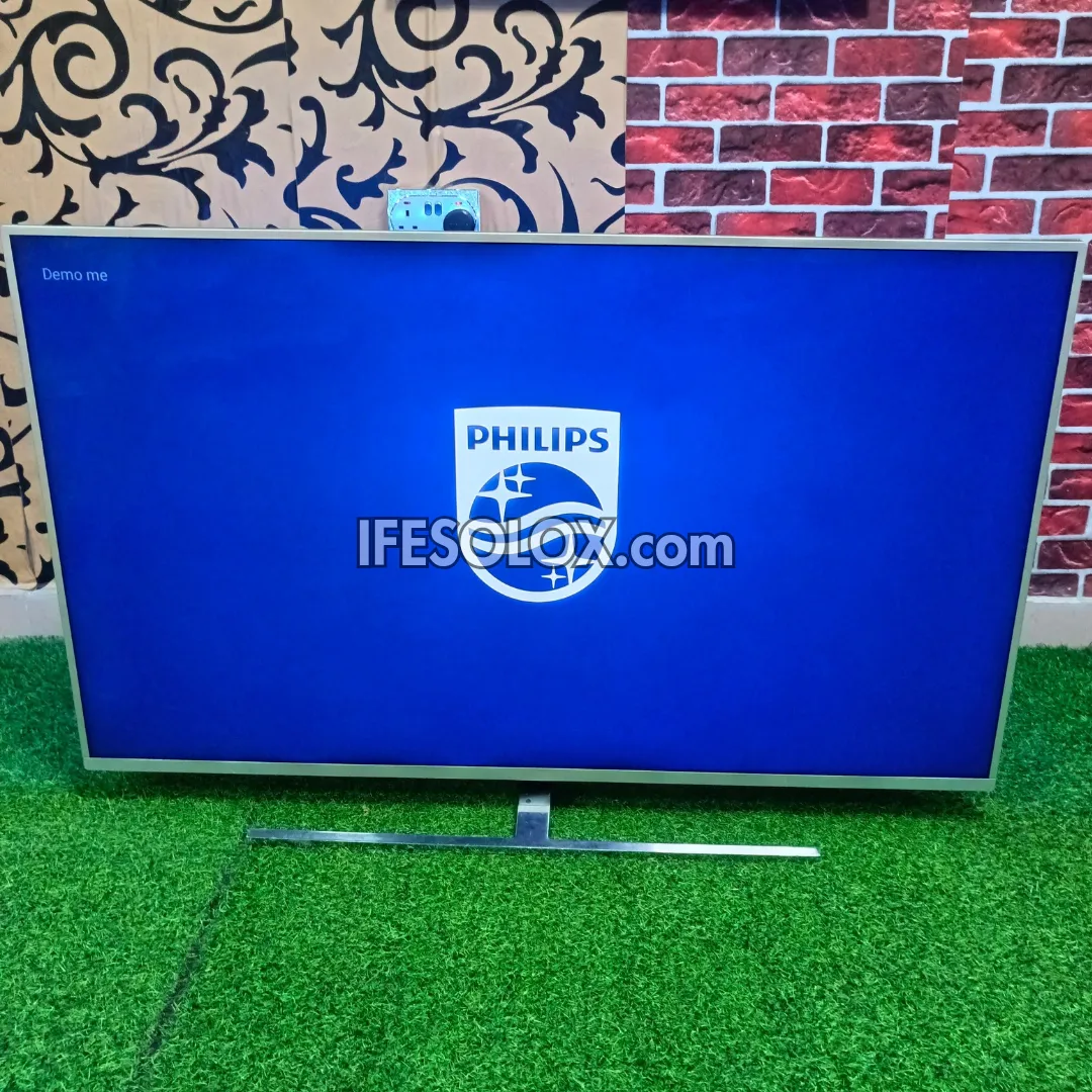 Philips 55 Inch 55PUS7304/12 Smart 4K UHD Android TV with 3-sided Ambilight, WiFi and Bluetooth - Foreign Used