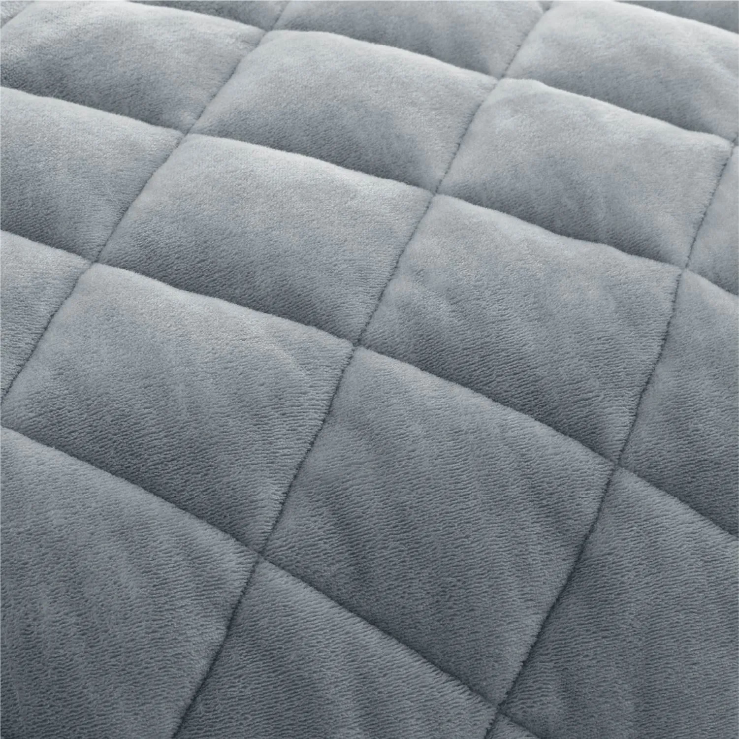 Quilted Sherpa Fleece Heated Blanket