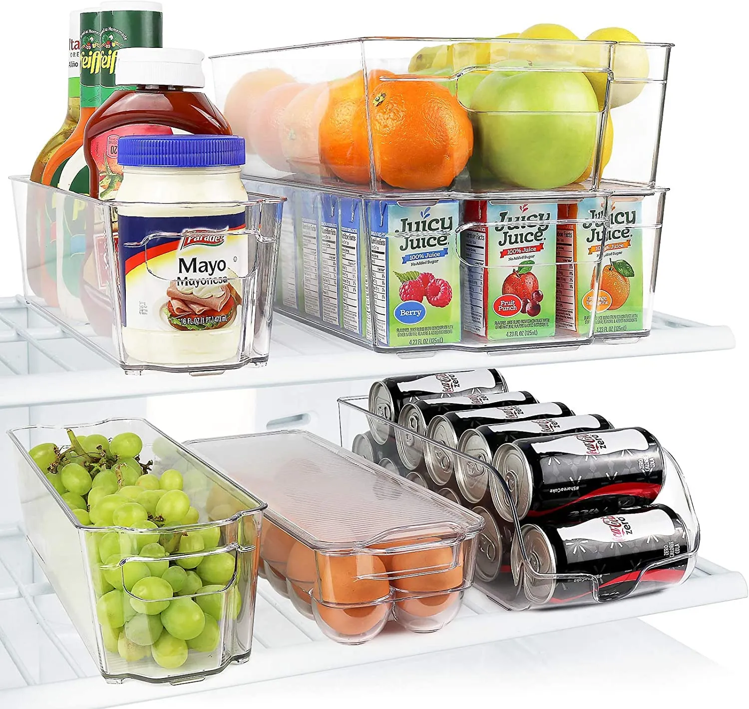 Refrigerator Organizer Bins, Fridge Organizer, Organizers And Storage Clear Bins