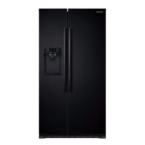 Samsung - 22.3 Cu. Ft. Counter Depth Side by Side Refrigerator with In Door Ice Maker - Black